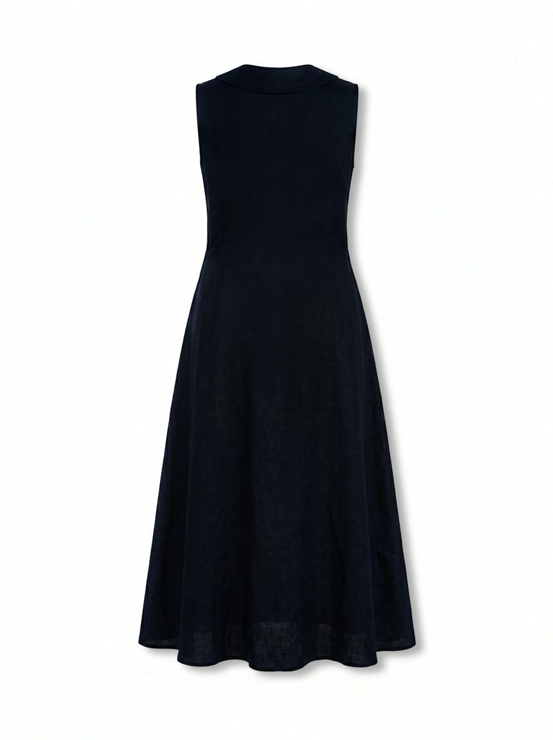 Linen Mock Neck Dress
