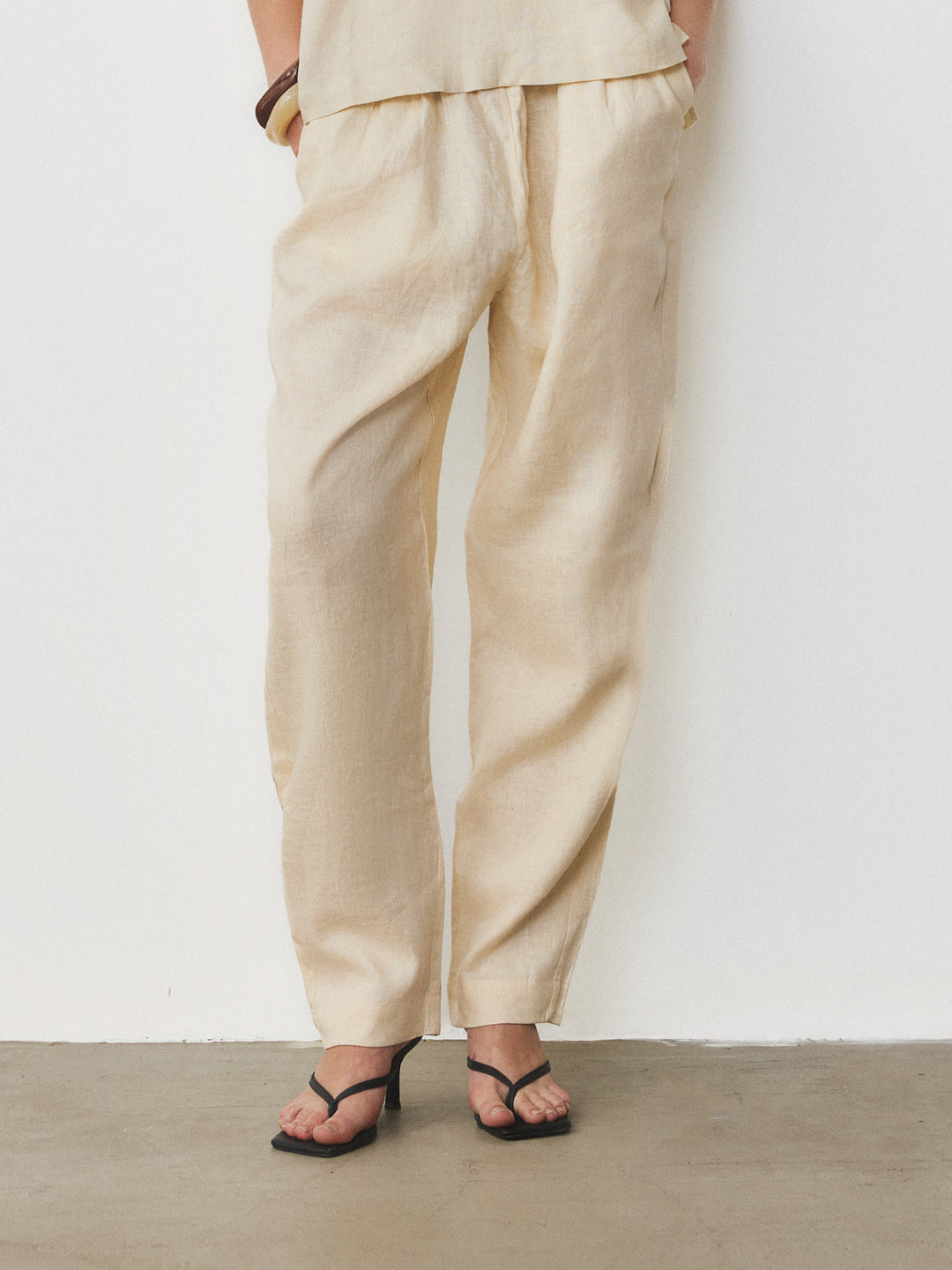 Tapered Linen Pants