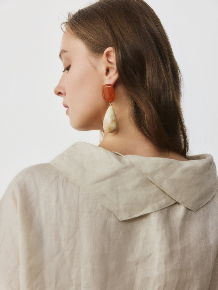 Collar Linen Blouse