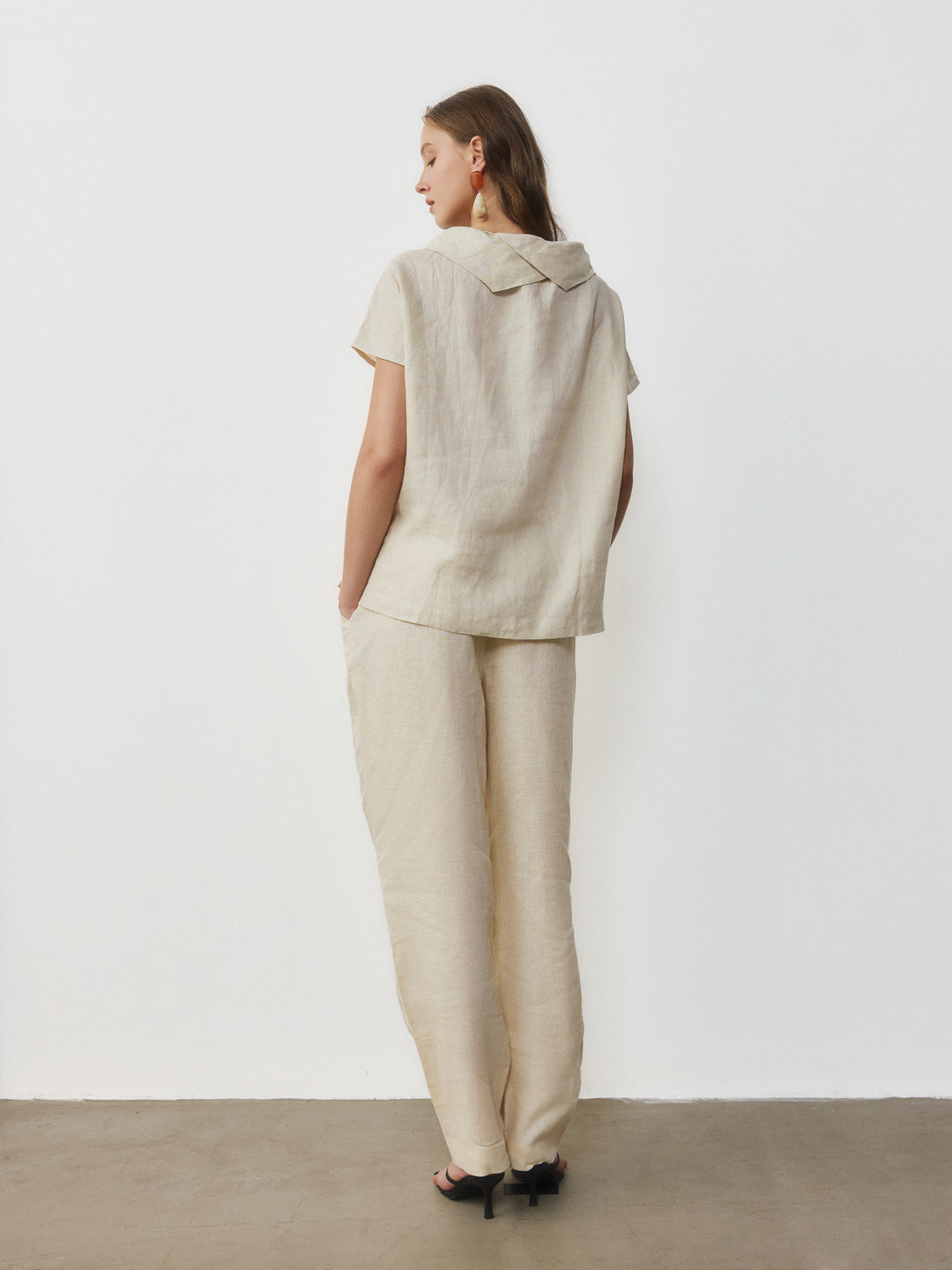 Collar Linen Blouse