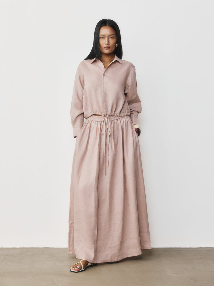 Skirt Set with Drawstring Waist