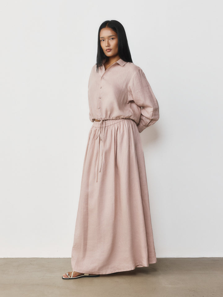 Skirt Set with Drawstring Waist